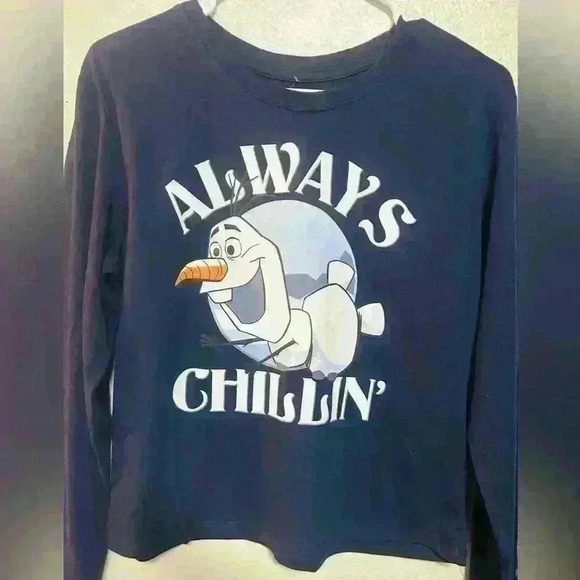 ⛄️ OLOF “I’m Always Chilling” T-shirt bundle with stuffed Olaf Toy - Picture 3 of 4